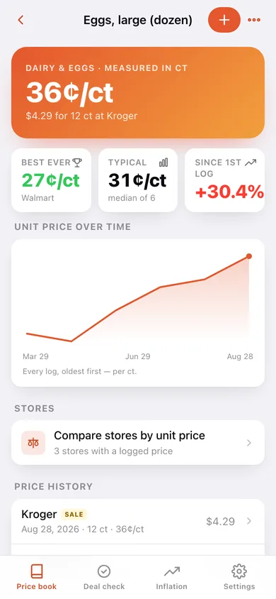 Saleproof web app — screen 2