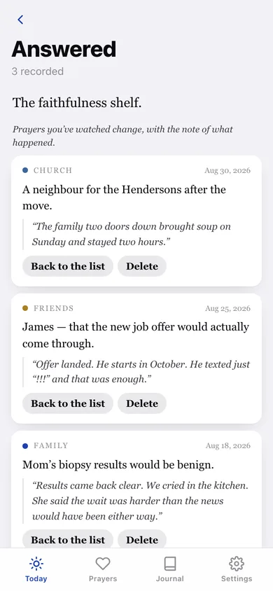 Psalmbook web app — screen 3
