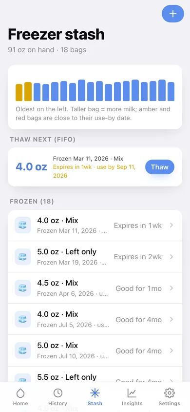 Pumpwise web app — screen 2