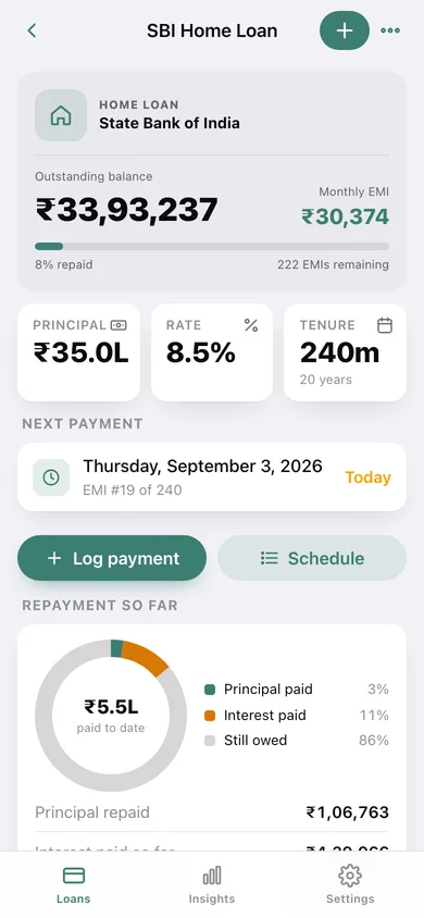 Qist web app — screen 2