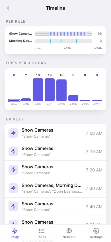 Relay web app — screen 3