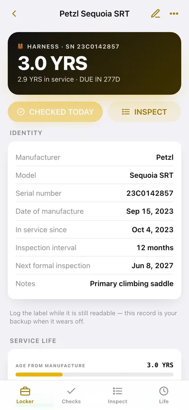 RigCheck web app — screen 2