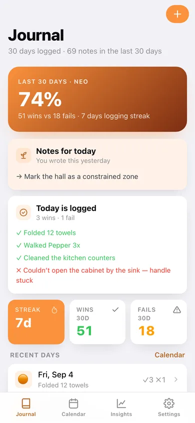 Robonotes web app — screen 1