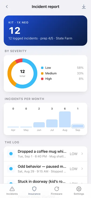Robosafe web app — screen 3