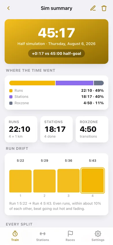 Roxsplit web app — screen 2