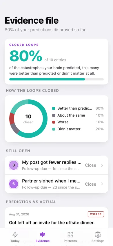 RSD Log web app — screen 2
