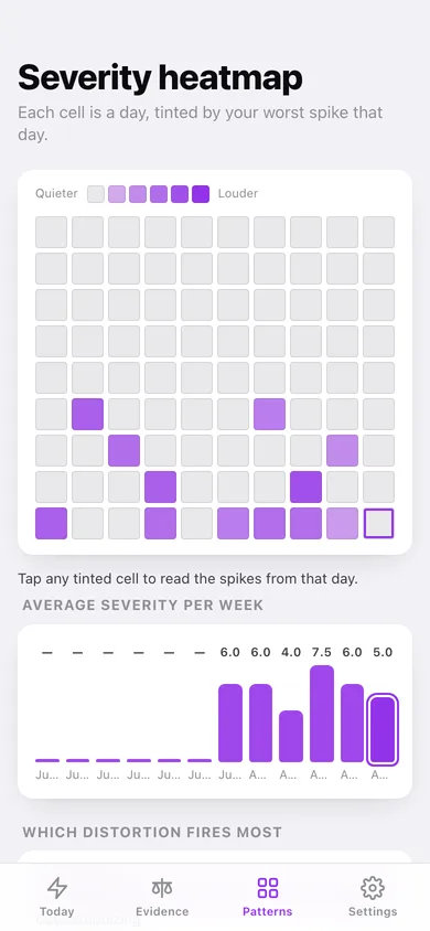 RSD Log web app — screen 3