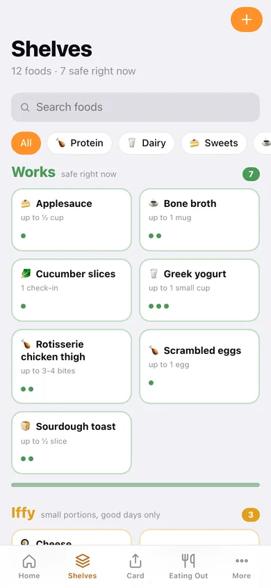 SafeBite web app — screen 2