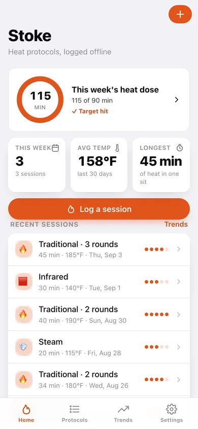 Stoke web app — screen 1