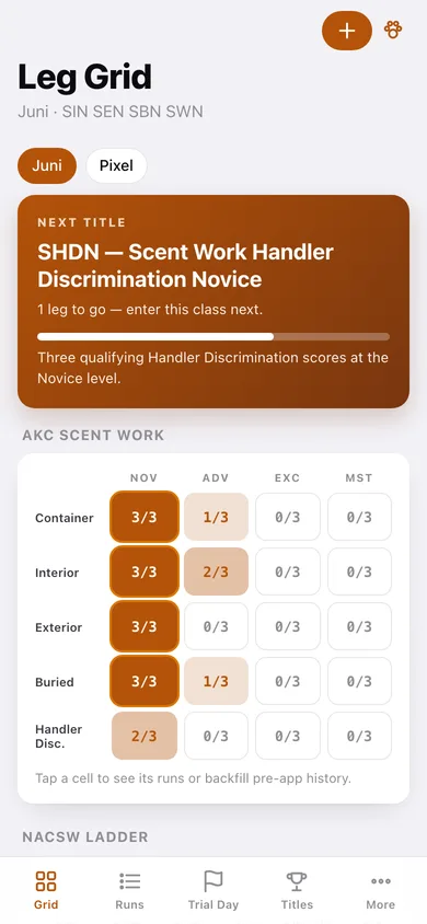 ScentBook web app — screen 1