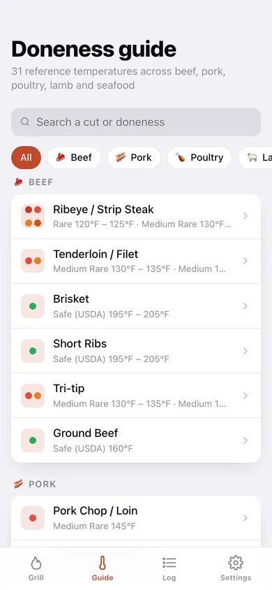 Sear web app — screen 2