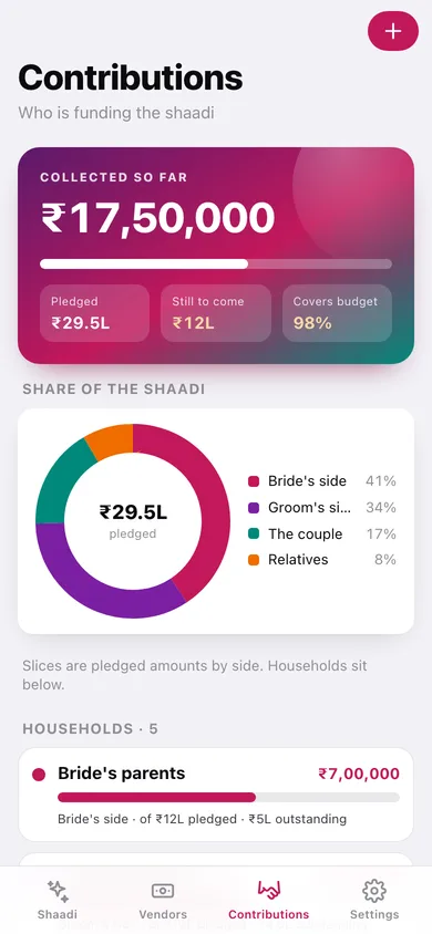 ShaadiBook web app — screen 3