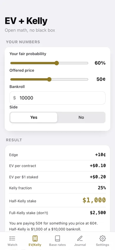 Sidemarket web app — screen 2
