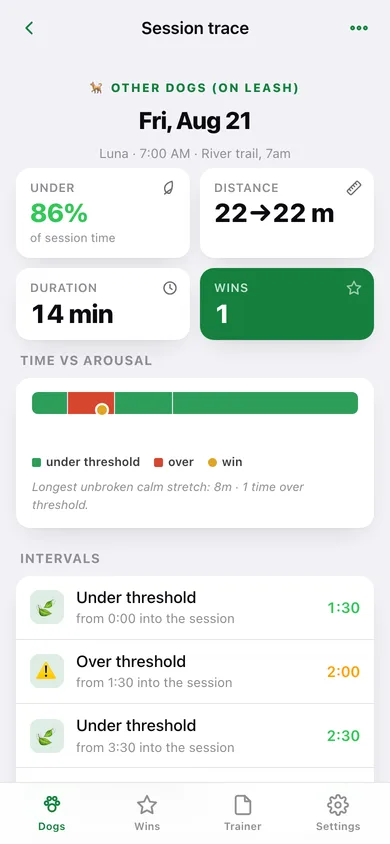 Sideways web app — screen 3