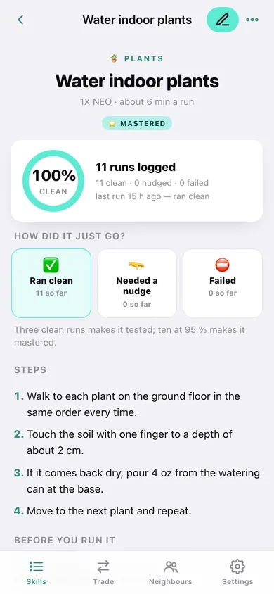 Skillswap web app — screen 2