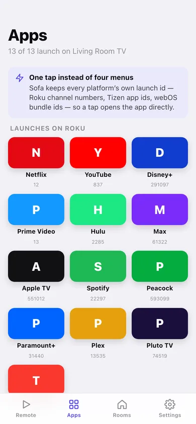 Sofa web app — screen 3