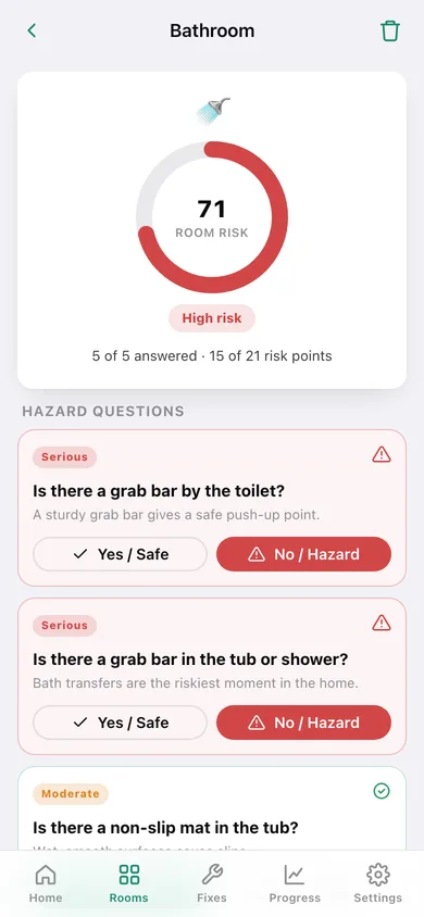 Steadier web app — screen 2