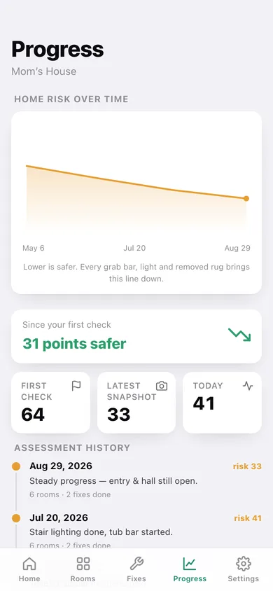 Steadier web app — screen 3