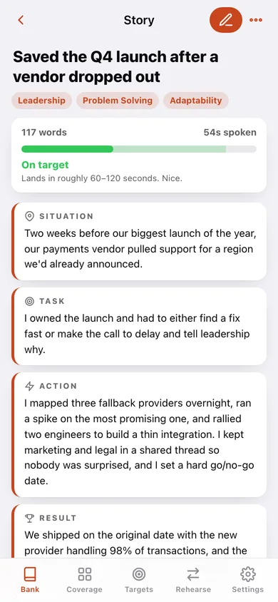 StoryForge web app — screen 2