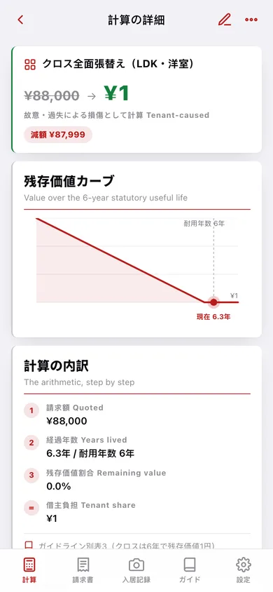 Taikyo Check web app — screen 3