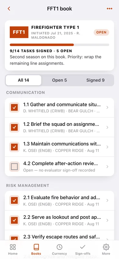 Taskbook web app — screen 2