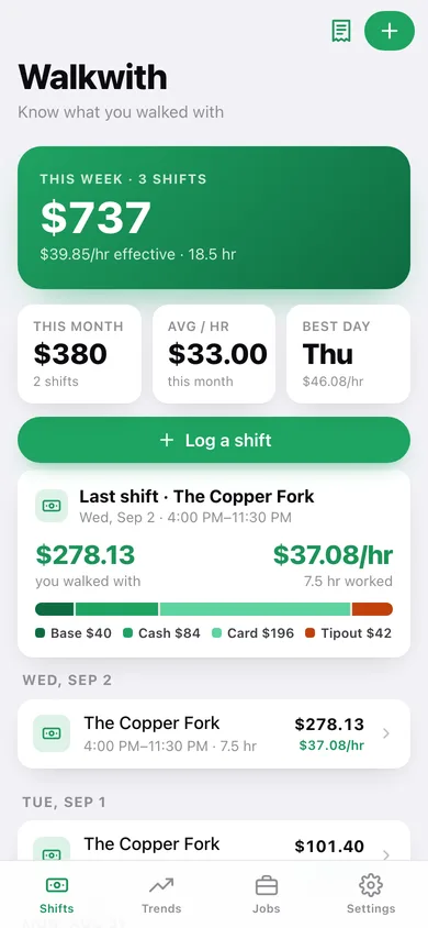 Walkwith web app — screen 1