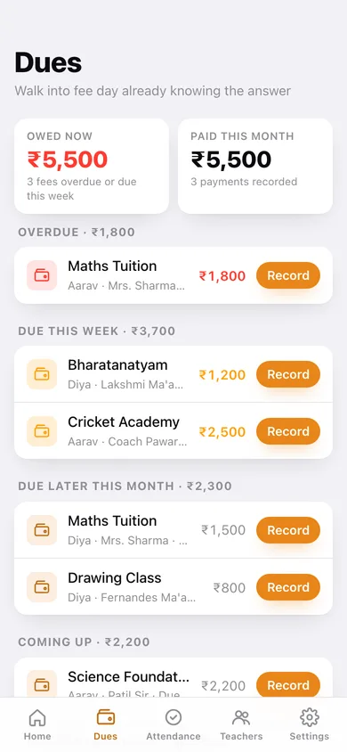 Tuitionly web app — screen 2