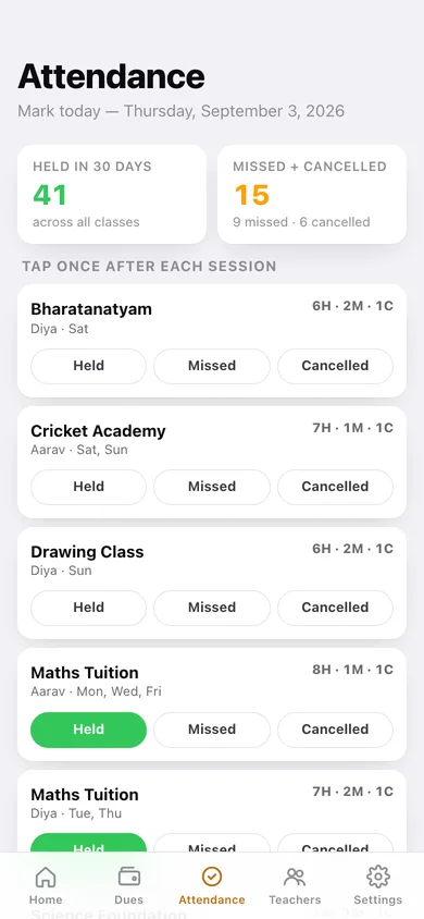 Tuitionly web app — screen 3