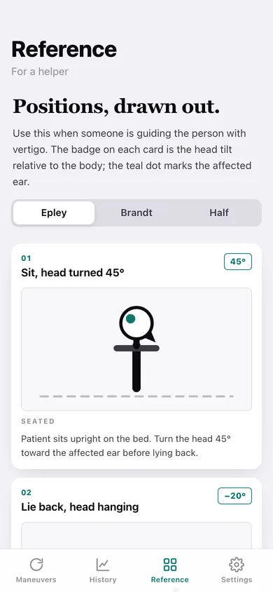Vertigo Cue web app — screen 3