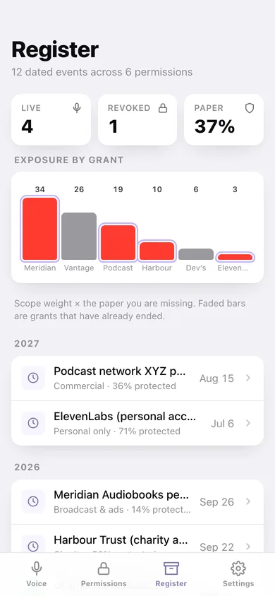 Voicekit web app — screen 3