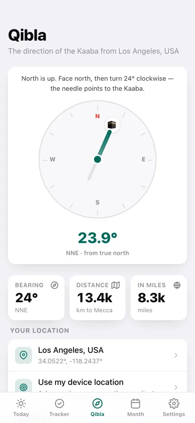 Waqt web app — screen 2
