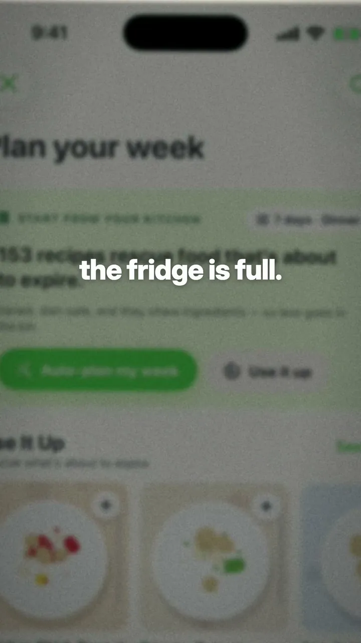 The fridge is full and there's still “nothing to eat”
