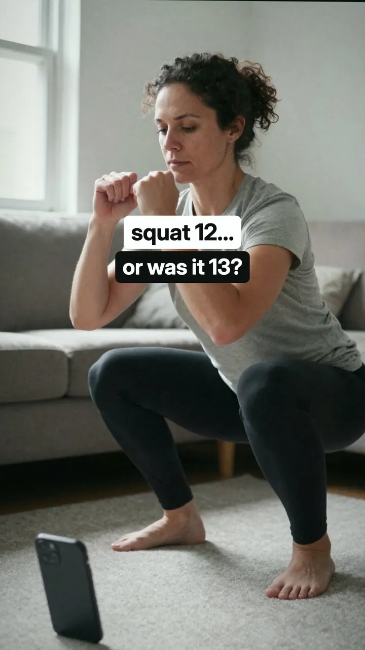 A squat counter that's just your phone