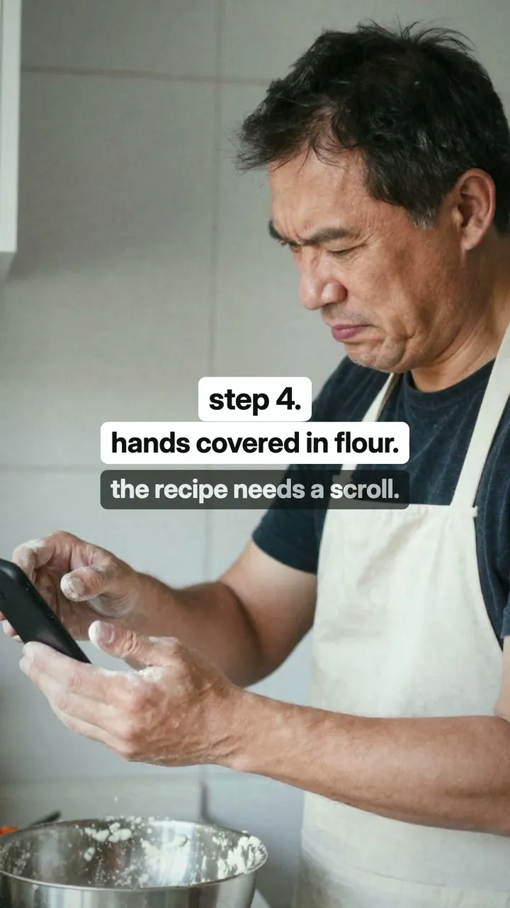 The meal planner with a hands-free cook mode