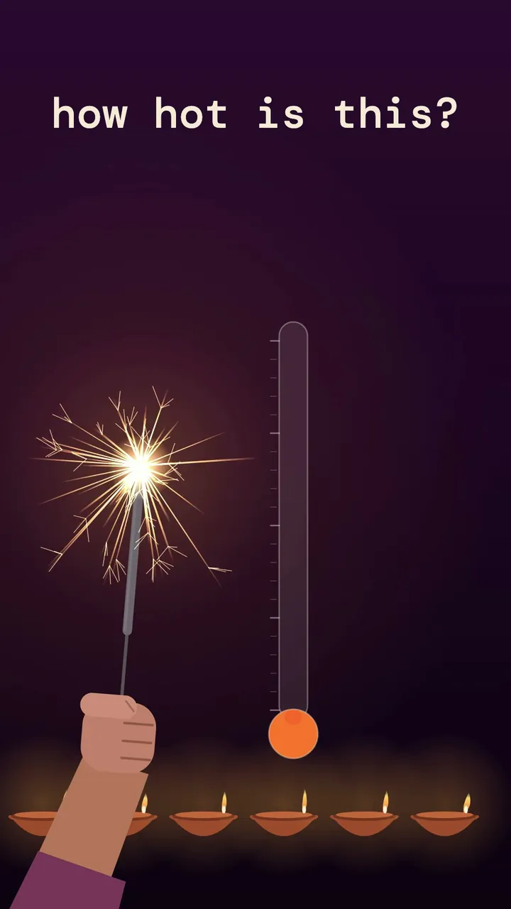 Diwali sparklers: guess before the end
